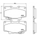 P 83 025 BREMBO Комплект тормозных колодок, дисковый тормоз