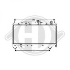 8500186 DIEDERICHS Радиатор, охлаждение двигателя