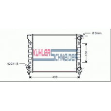 1304501 KUHLER SCHNEIDER Радиатор, охлаждение двигател