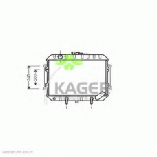 31-2293 KAGER Радиатор, охлаждение двигателя