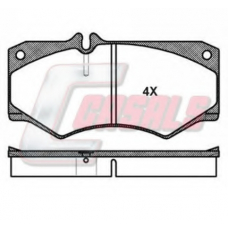 BKM239 CASALS Комплект тормозных колодок, дисковый тормоз