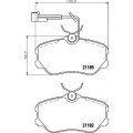 8DB 355 017-831 HELLA Комплект тормозных колодок, дисковый тормоз