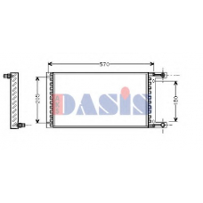 302070N AKS DASIS Конденсатор, кондиционер