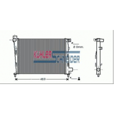 0331701 KUHLER SCHNEIDER Радиатор, охлаждение двигател