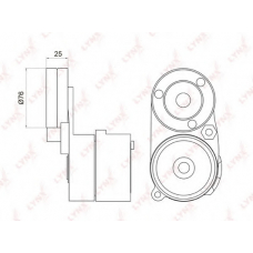 PT-3005 LYNX Ролик руч.ремня с натяжителем