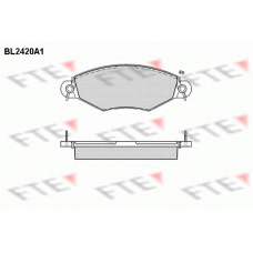 BL2420A1 FTE Комплект тормозных колодок, дисковый тормоз