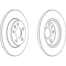 DDF1158C-1 FERODO Тормозной диск