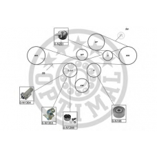 SK-1621 OPTIMAL Комплект ремня грм