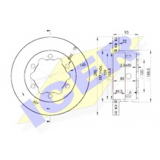 78BD0185-1 ICER Тормозной диск