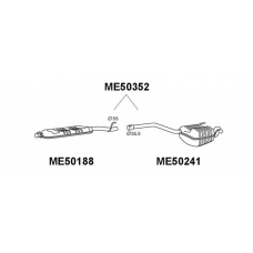 ME50352 VENEPORTE Глушитель выхлопных газов конечный
