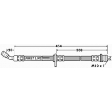 FBH7361 FIRST LINE Тормозной шланг