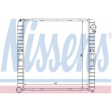 62345A NISSENS Радиатор, охлаждение двигателя