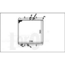 038-017-0001 LORO Радиатор, охлаждение двигателя