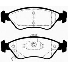 J PA-391AF JAPANPARTS Комплект тормозных колодок, дисковый тормоз