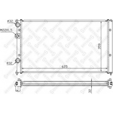 10-25199-SX STELLOX Радиатор, охлаждение двигателя
