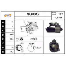 VO9019 SNRA Стартер