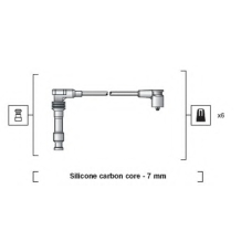 941318111050 MAGNETI MARELLI Комплект проводов зажигания