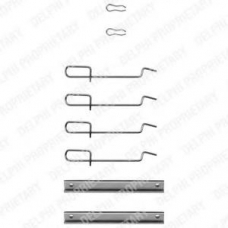 LX0072 DELPHI Комплектующие, колодки дискового тормоза