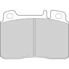 FD6618A NECTO Комплект тормозных колодок, дисковый тормоз