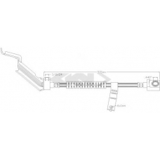 339066 SPIDAN Тормозной шланг