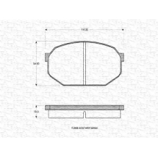 363702160691 MAGNETI MARELLI Комплект тормозных колодок, дисковый тормоз