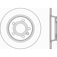 BDA1677.10 OPEN PARTS Тормозной диск