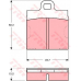 GDB103 TRW Комплект тормозных колодок, дисковый тормоз