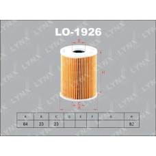 LO1926 LYNX Lo-1926 фильтр масляный chevrolet captiva 2.0d 06] / cruze 2.0d 09] / epica 2.0d 07] / lacetti 2.0d