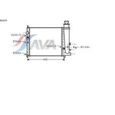 PE2078 AVA Радиатор, охлаждение двигателя