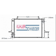 1803401 KUHLER SCHNEIDER Радиатор, охлаждение двигател