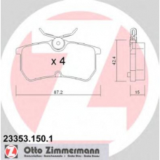 23353.150.1 ZIMMERMANN Комплект тормозных колодок, дисковый тормоз