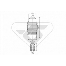 KP083 HUTCHINSON Пылезащитный комплект, амортизатор