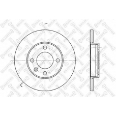 6020-9933-SX STELLOX Тормозной диск