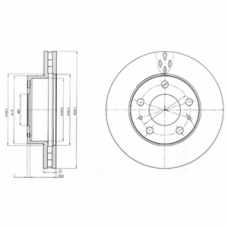 BG4060 DELPHI Тормозной диск