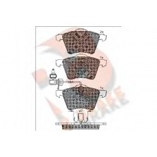 RB1605 R BRAKE Комплект тормозных колодок, дисковый тормоз