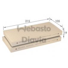 82D0325224A WEBASTO Фильтр, воздух во внутренном пространстве