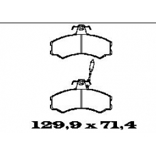 BL1138A4 FTE Комплект тормозных колодок, дисковый тормоз