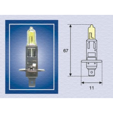 002571100000 MAGNETI MARELLI Лампа накаливания, фара дальнего света; лампа нака