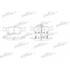 PBP1321 PATRON Комплект тормозных колодок, дисковый тормоз