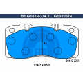 B1.G102-0374.2 GALFER Комплект тормозных колодок, дисковый тормоз