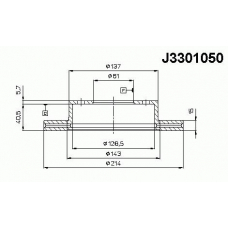 J3301050 NIPPARTS Тормозной диск