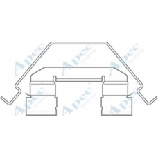 KIT584 APEC Комплектующие, тормозные колодки