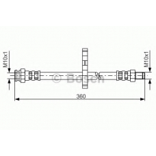 1 987 481 061 BOSCH Тормозной шланг