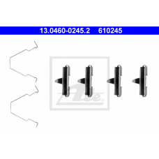 13.0460-0245.2 ATE Комплектующие, колодки дискового тормоза