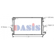 060910N AKS DASIS Радиатор, охлаждение двигателя