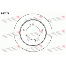 BS3779 FTE Тормозной диск