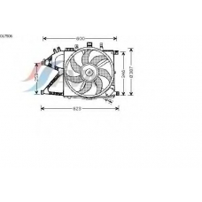 OL7506 AVA Вентилятор, охлаждение двигателя