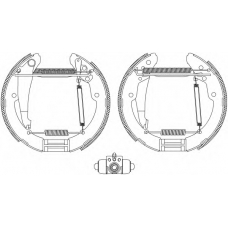 8DB 355 004-721 HELLA Комплект тормозных колодок