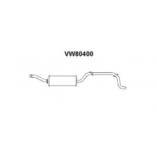 VW80400 VENEPORTE Глушитель выхлопных газов конечный