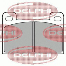 LP537 DELPHI Комплект тормозных колодок, дисковый тормоз